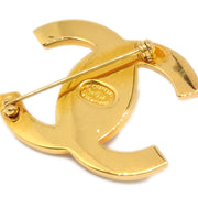 CHANEL Turnlock Brooch Pin Gold Large