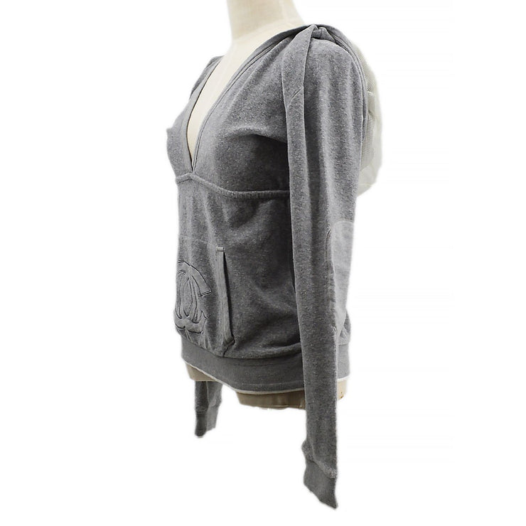 CHANEL 2009 CC stitch hooded top #38