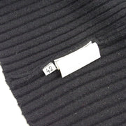 Chanel 1996徽标斑点肋骨羊绒拉式开衫＃42