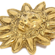 CHANEL Lion Brooch Gold