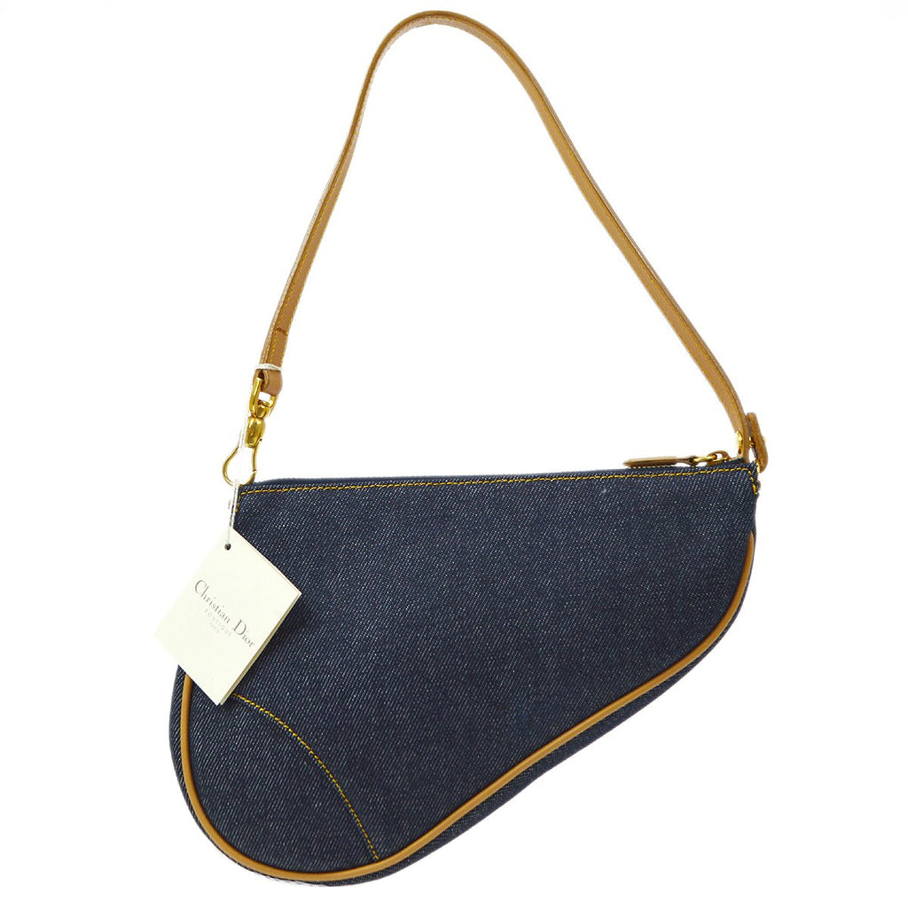 Christian Dior 2001 Denim Saddle Bag · INTO