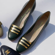 Salvatore Ferragamo Green Pumps鞋＃4