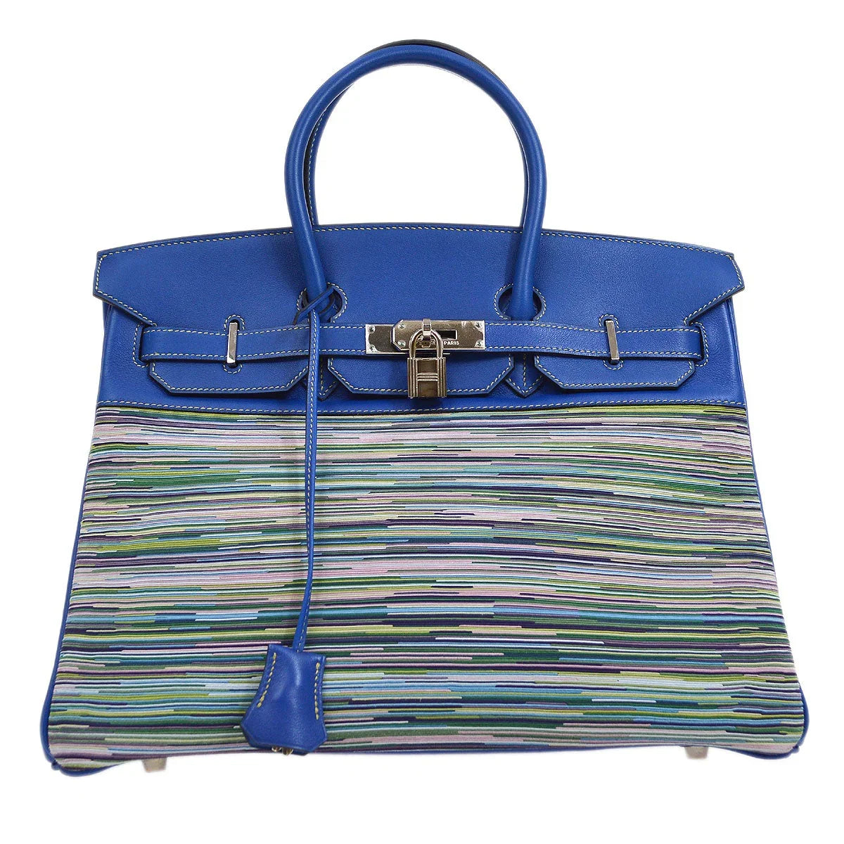 HERMES 2002 Birkin 35 Vibrato Blue France