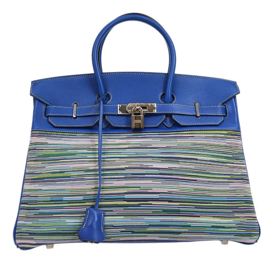 爱马仕2002 Birkin 35 Vibrato Blue France