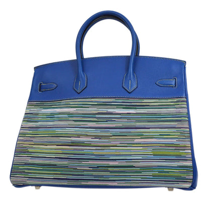 HERMES 2002 Birkin 35 Vibrato Blue France
