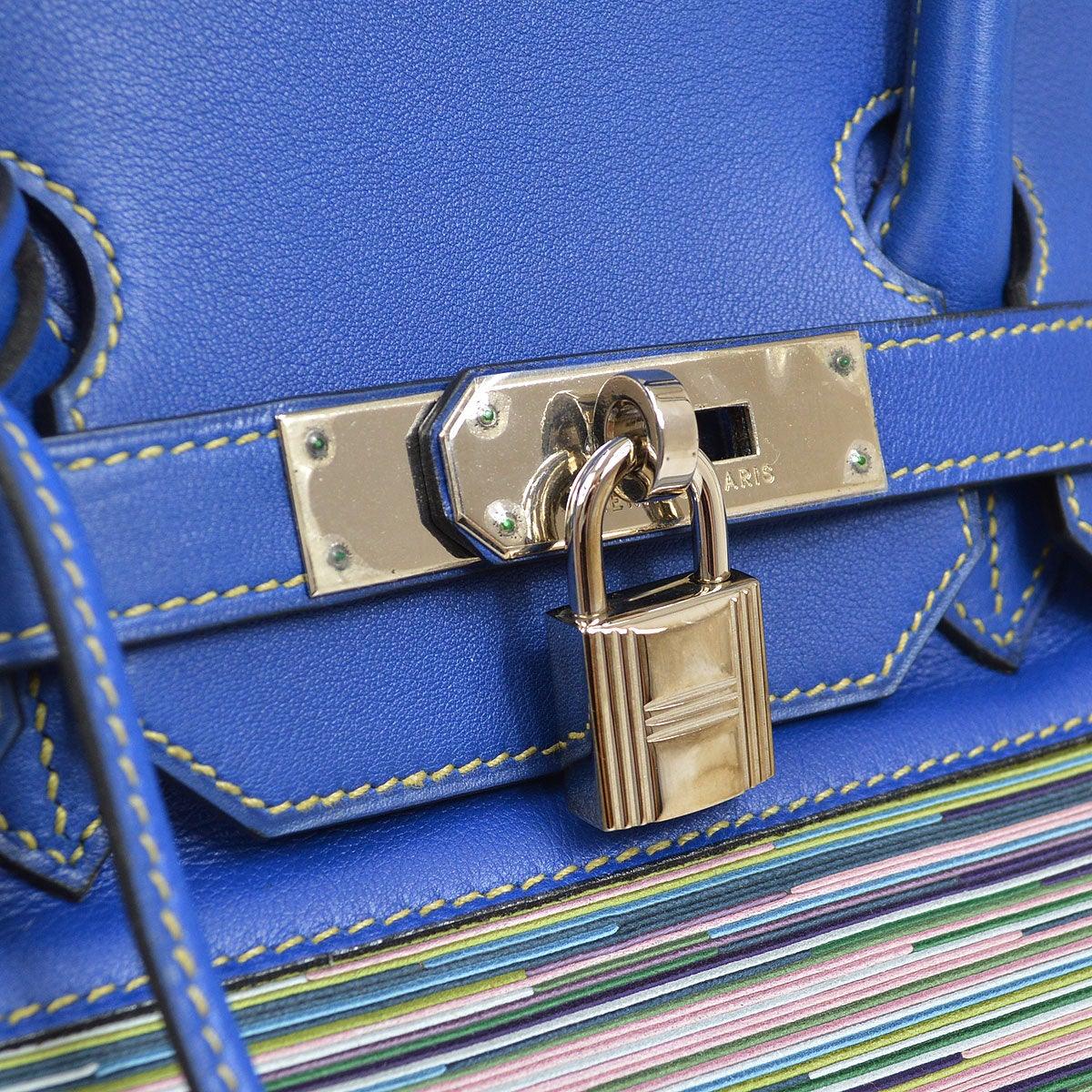 HERMES 2002 Birkin 35 Vibrato Blue France