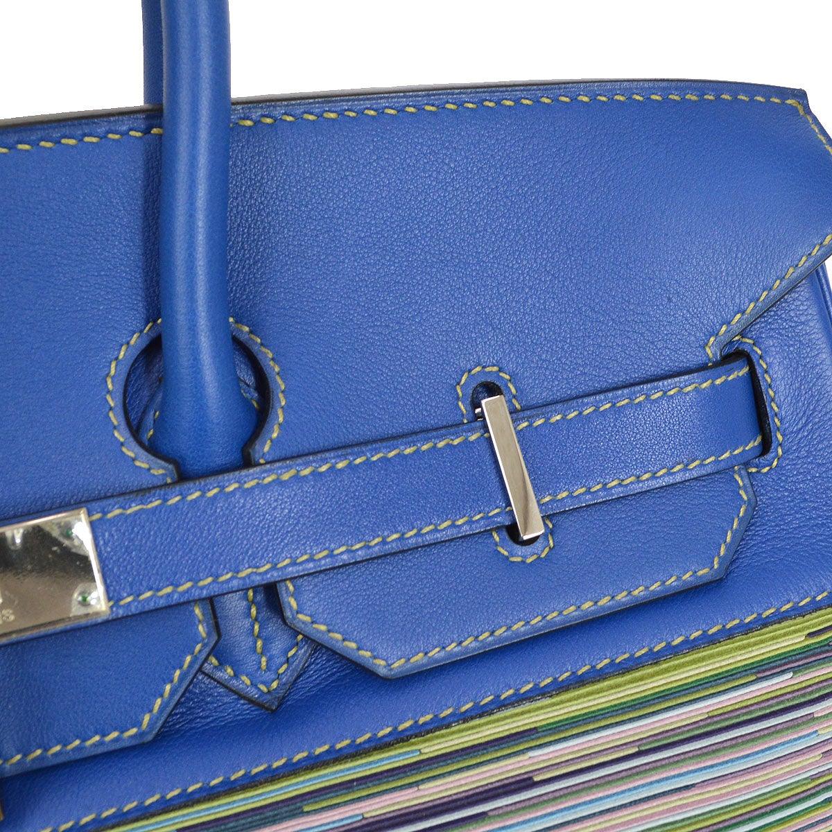 HERMES 2002 Birkin 35 Vibrato Blue France