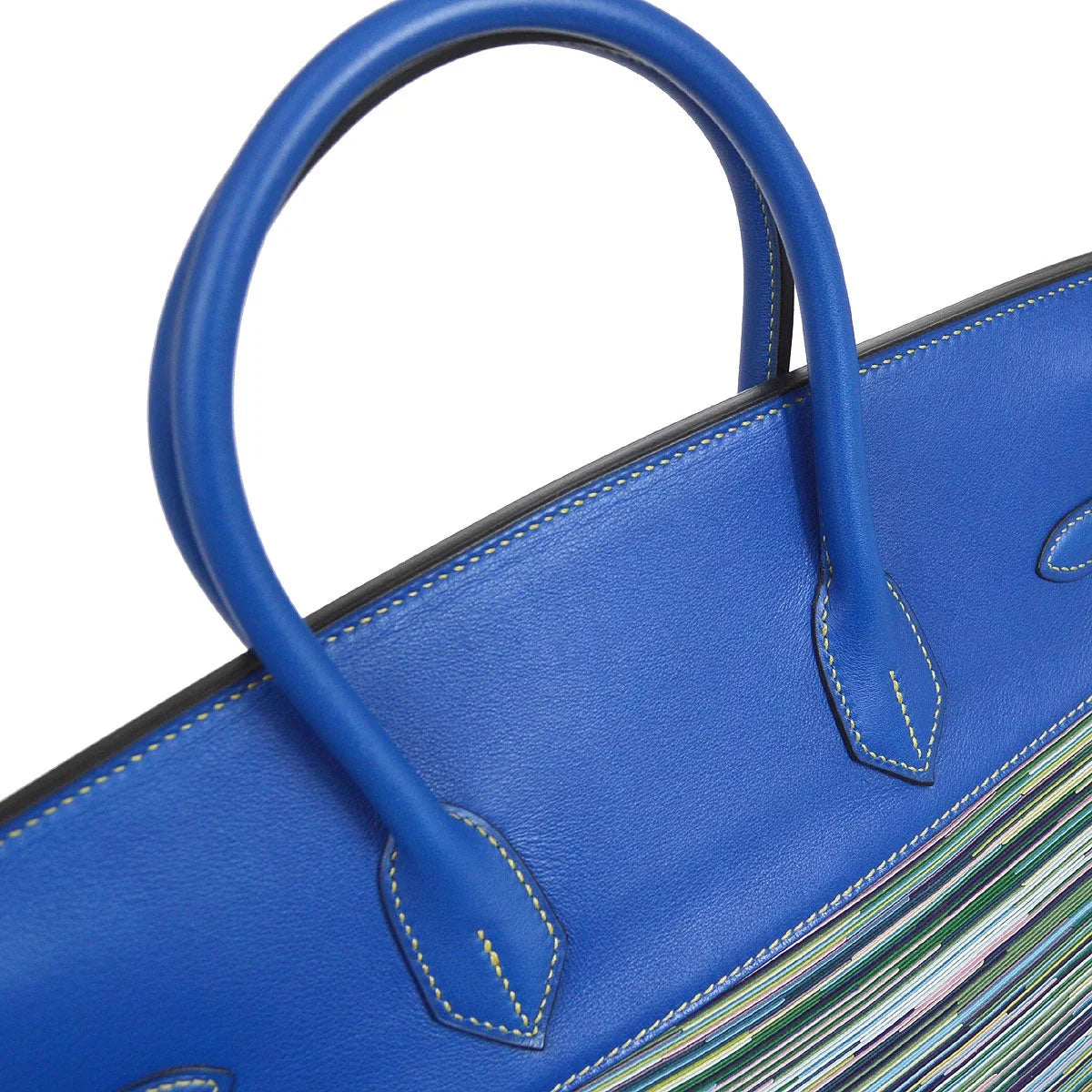 HERMES 2002 Birkin 35 Vibrato Blue France
