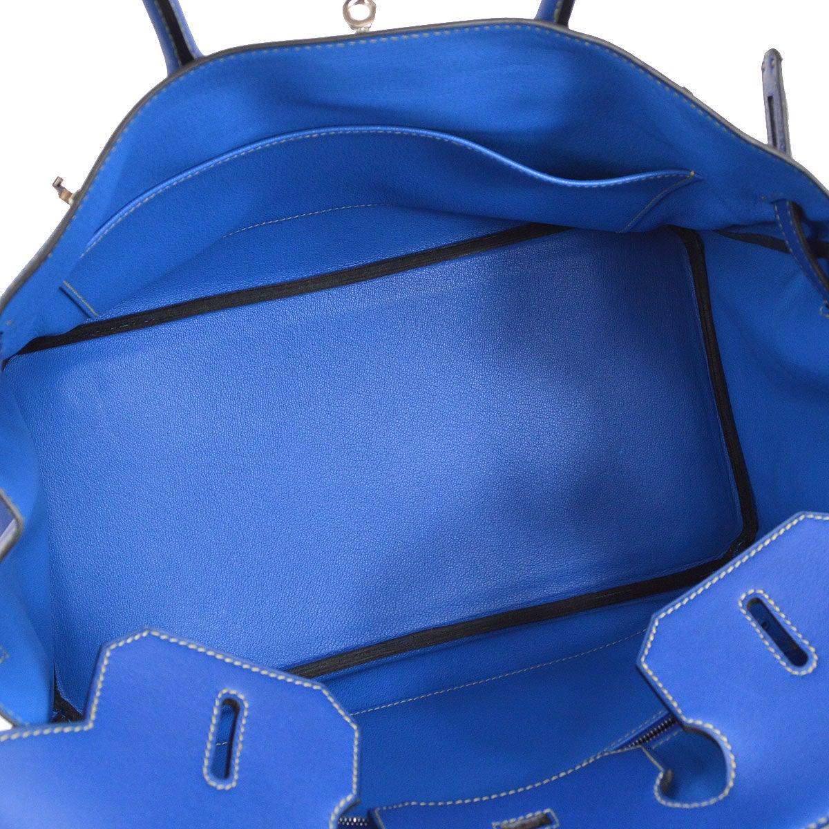 HERMES 2002 Birkin 35 Vibrato Blue France