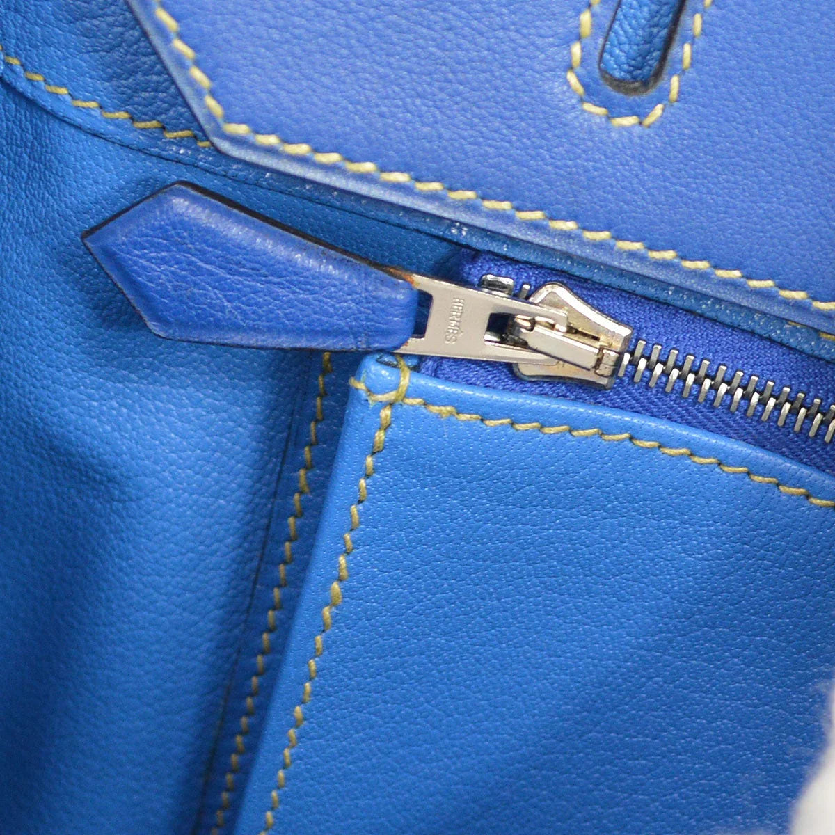 HERMES 2002 Birkin 35 Vibrato Blue France