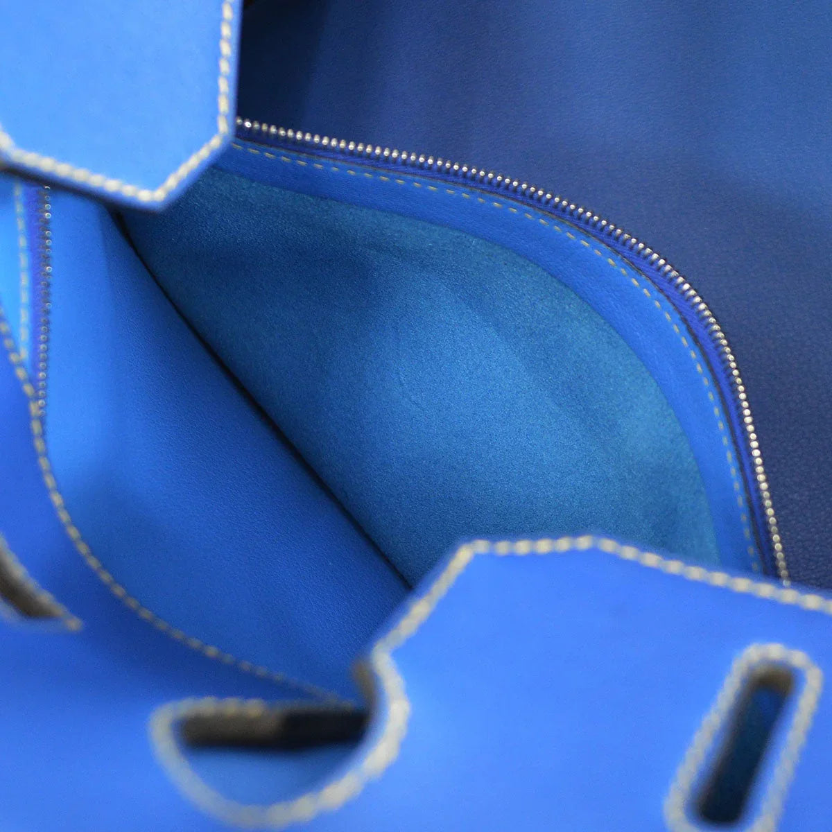 HERMES 2002 Birkin 35 Vibrato Blue France