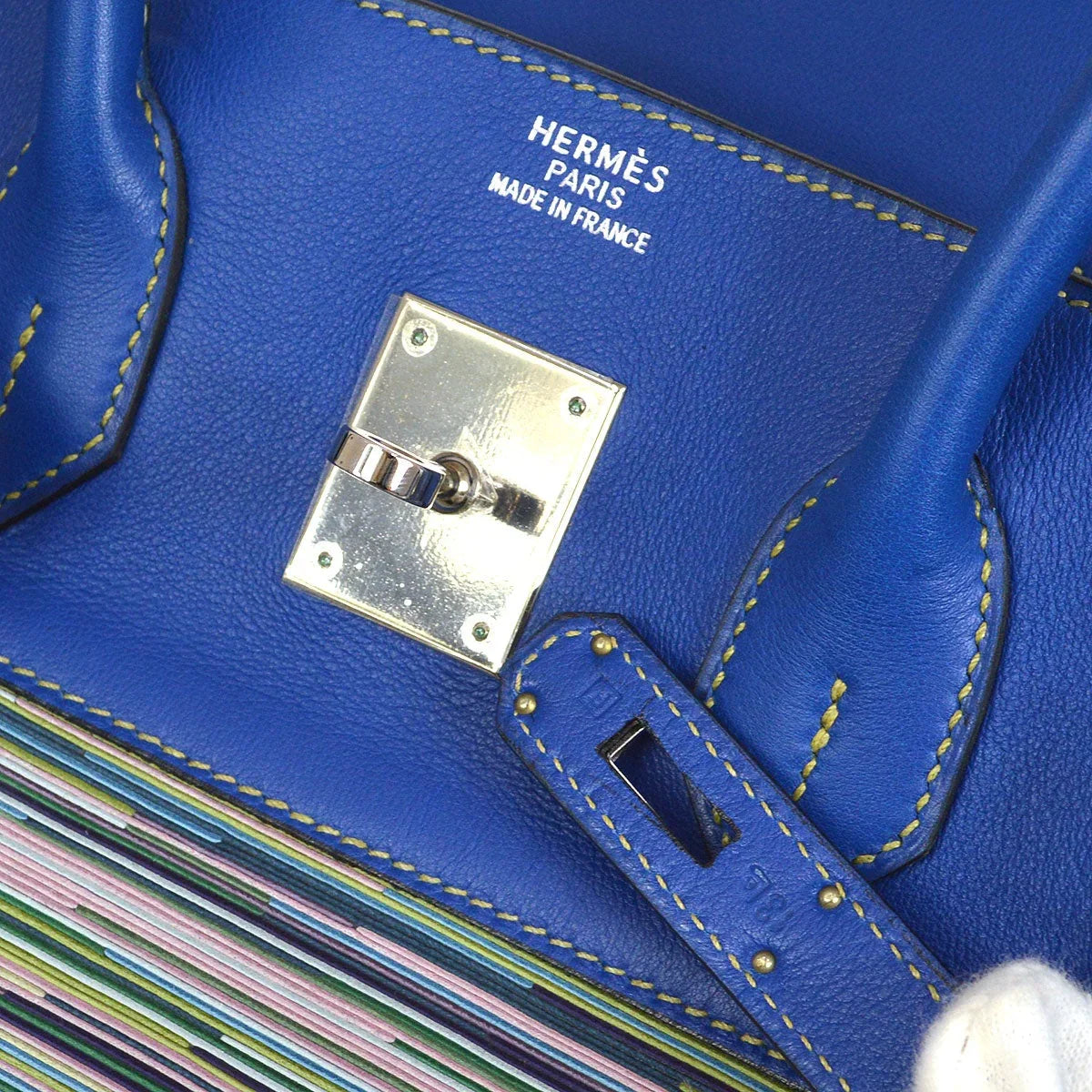 HERMES 2002 Birkin 35 Vibrato Blue France
