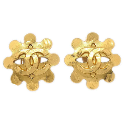 CHANEL 1994 Earrings Clip-On Gold