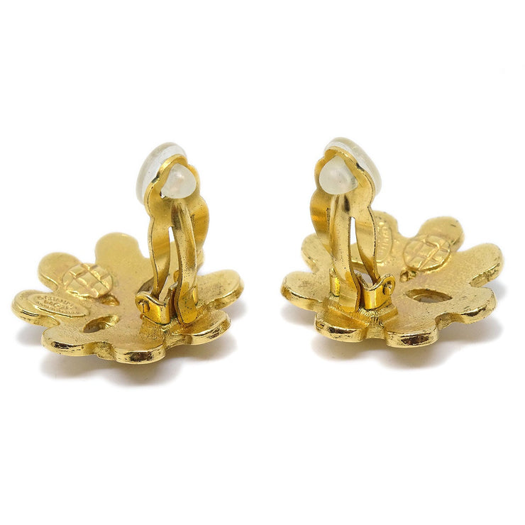 CHANEL 1994 Earrings Clip-On Gold