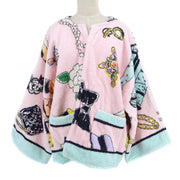 Chanel 1994 signature motif print bathrobe-style jacket #38