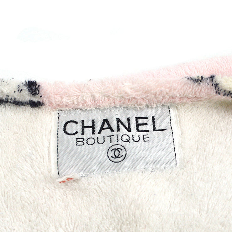 Chanel 1994 signature motif print bathrobe-style jacket #38