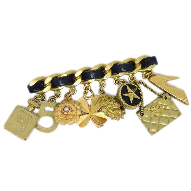 Chanel Icon Brooch Pin Gold 94P