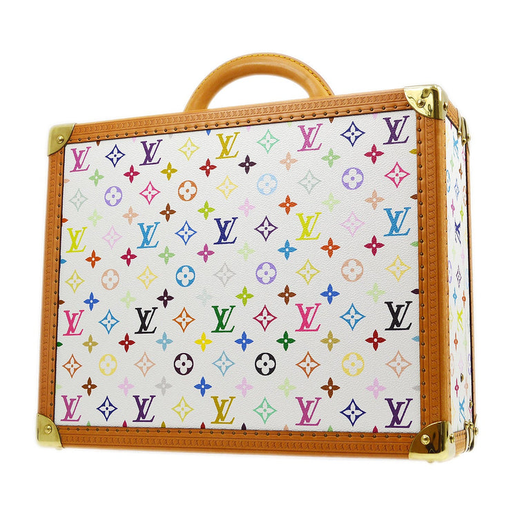 Louis Vuitton - Trunks & Bags Monogram Multicolore Canvas Belt Blanc 80