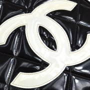 CHANEL * 1994-1996 Chain Vanity Round Hand Bag Black