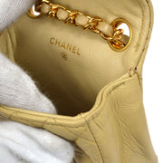 香奈儿（Chanel）1990年代羊皮皮带袋微型