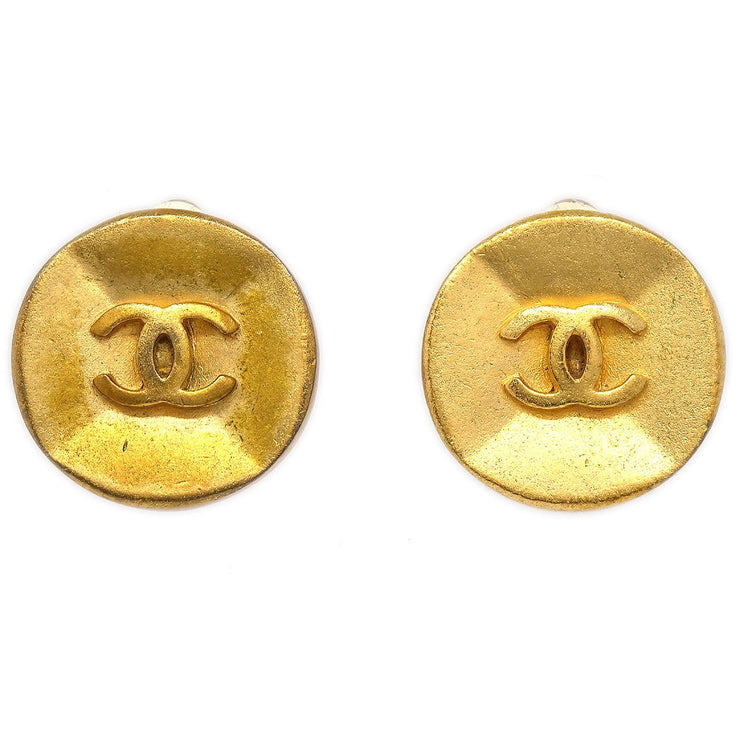 CHANEL 1994 Earrings Gold Clip-On