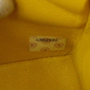 Chanel 1991-1994 Diana Flap Medium Yellow Linen