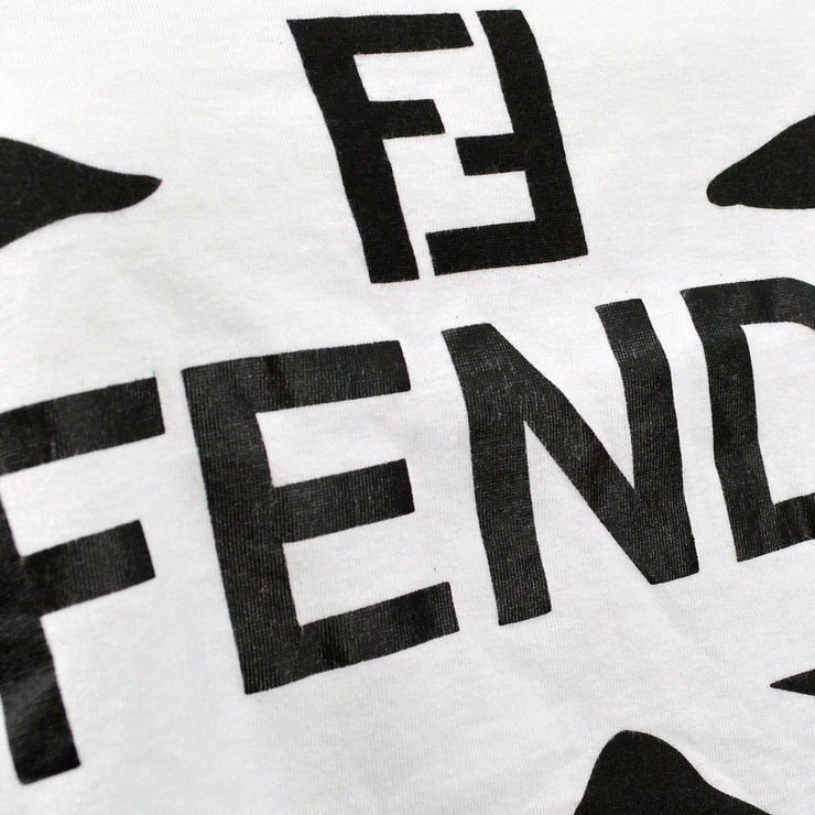 FENDI Sleeveless Tops Shirt White Black #42