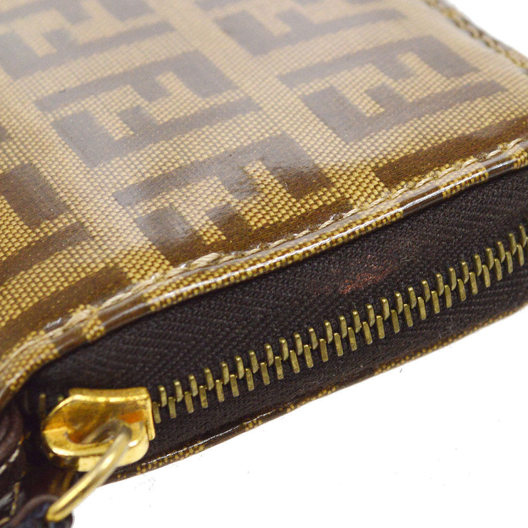 Fendi Vintage Zucchino PVC/Leather Pochette