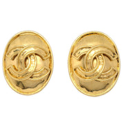 香奈儿（Chanel）1994椭圆形耳环黄金