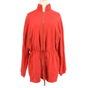 HERMES 90s Red Cotton Reversible Jacket #M