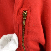 HERMES 90s Red Cotton Reversible Jacket #M