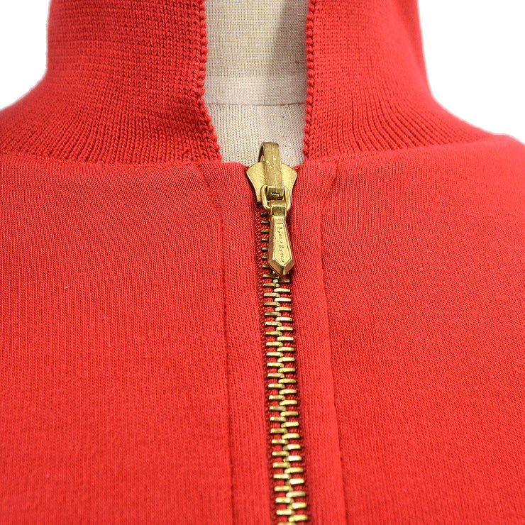HERMES 90s Red Cotton Reversible Jacket #M