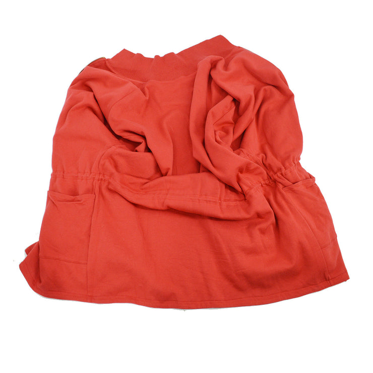 HERMES 90s Red Cotton Reversible Jacket #M