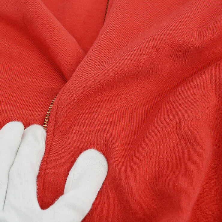 HERMES 90s Red Cotton Reversible Jacket #M