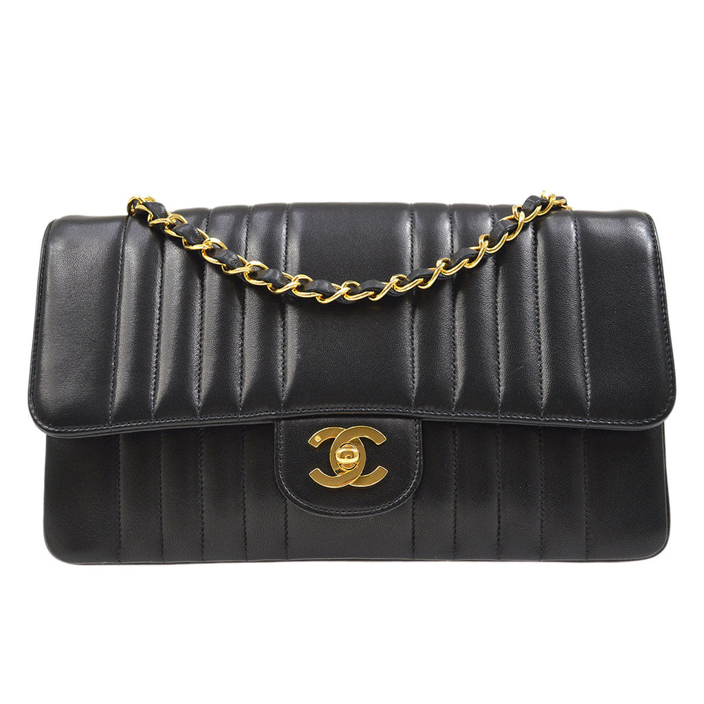 Chanel Vintage Velvet Mademoiselle Classic Single Flap Bag