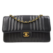 Chanel 1991-1994垂直クラシックシングルフラップ媒体