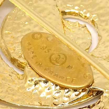 Chanel Heart Brooch Gold 95P