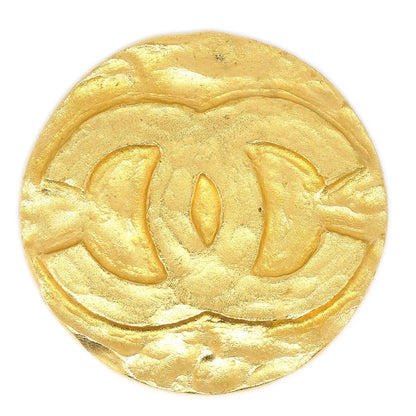 CHANEL Medallion Brooch Gold 94P