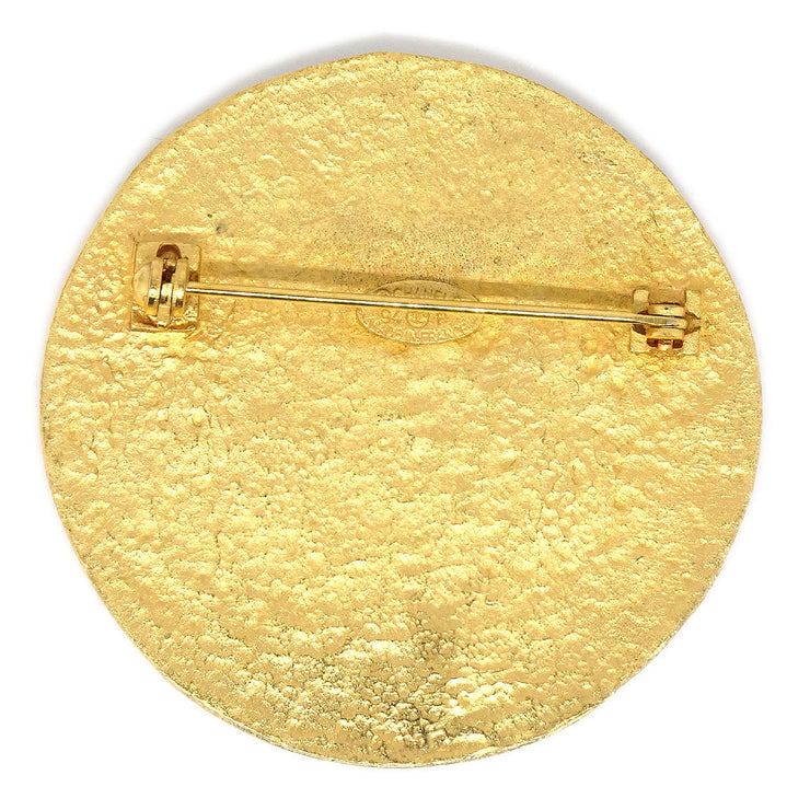 CHANEL Medallion Brooch Gold 94P