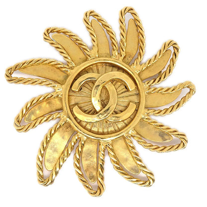 Chanel Sun Brooch Gold 94A