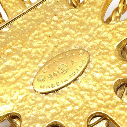 Chanel Sun Brooch Gold 94A