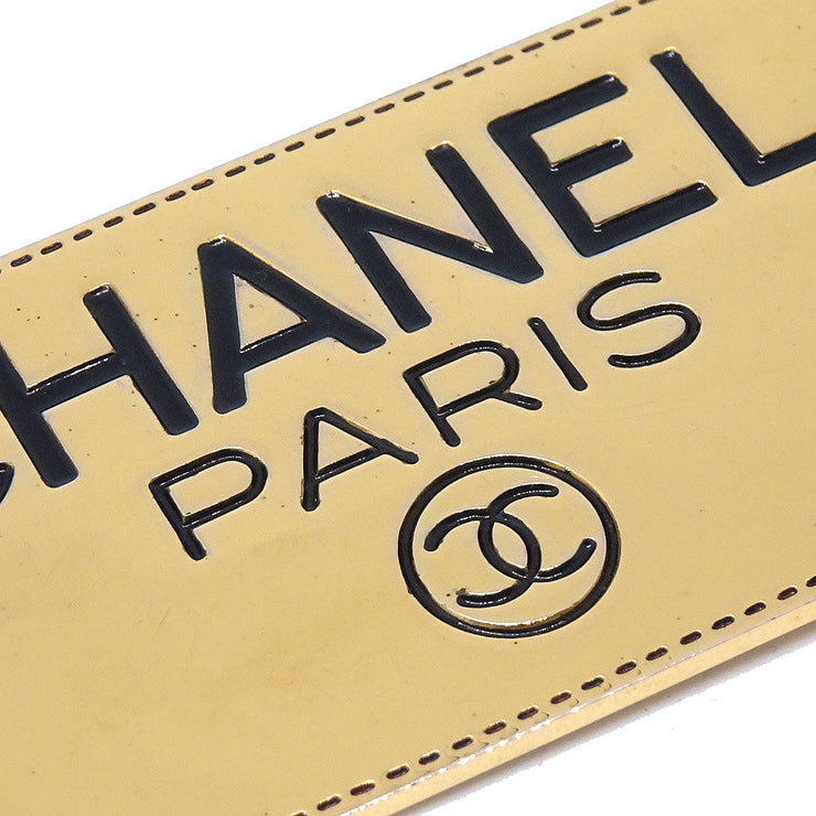 CHANEL Plate Brooch Gold