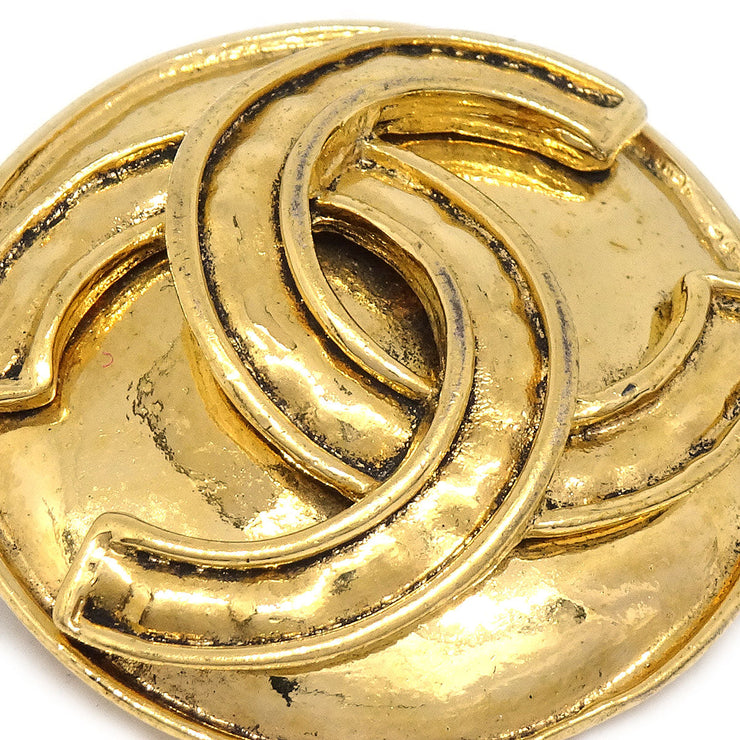 CHANEL Medallion Brooch Gold 94P