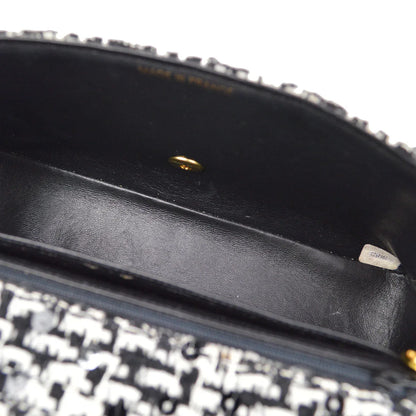 CHANEL * 1994 Tweed Sequins Top Handle Bag