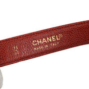 CHANEL 1989-1991 Bum Belt Bag Red Caviar Skin #75