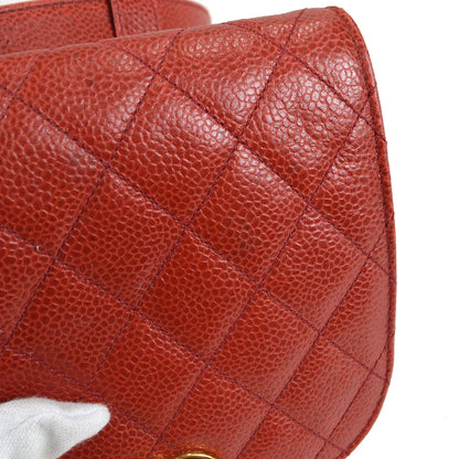 CHANEL 1989-1991 Bum Belt Bag Red Caviar Skin #75