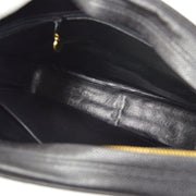 CHANEL 1994-1996 Black Caviar Vertical Pocket Camera Bag Jumbo
