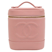 CHANEL 2001-2003 Pink Caviar Timeless Vanity Handbag