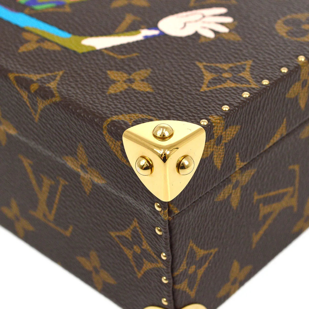 Louis Vuitton * 2007 MOCA Limited Jewelry Case Monogram LV Hand M92477