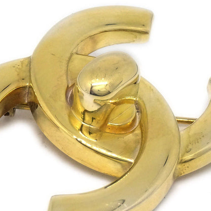 Chanel 1997 Turnlock Brooch Pin Large